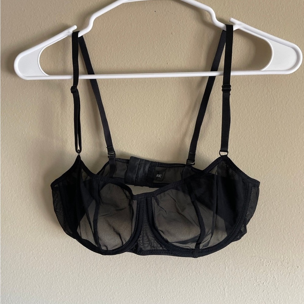 Flash You and Me Lingerie Sheer Bra